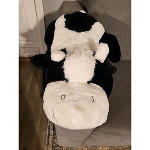 Dan Dee Collector's Choice Laying Floppy Black White Cow Large 30" Plush EUC